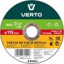 Topex 61h401 disco da taglio per er metallo 115 x 1,5 x 22,2 m ds