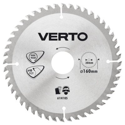 Topex 61h105 lama per sega circo colare carburo compatto 160 x 30