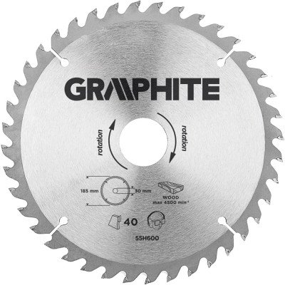 Topex 55h600 lama per sega circo colare carburo compatto 185 x 30