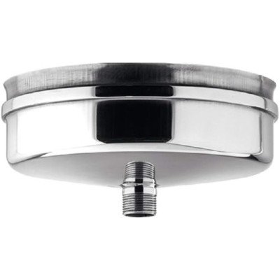 Tappo con scarico condensa per canna fumaria in acciaio inox (dn