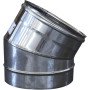 Gomito a 30  per canna fumaria in acciaio inox (dn 300)