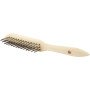 Topex 14a604 spazzola metallica, a, 4 file, manico in legno ds