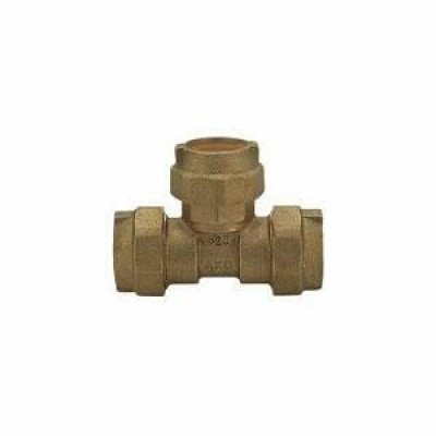 Tee intermedio ottone per poliet ilene d.25 b08wyy18wt