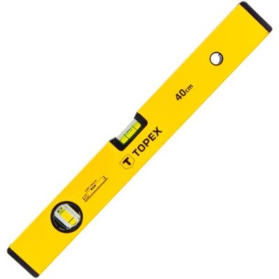 Topex 29c505 livella in allumini nio, tipo 500, 120 cm, 2 bolle