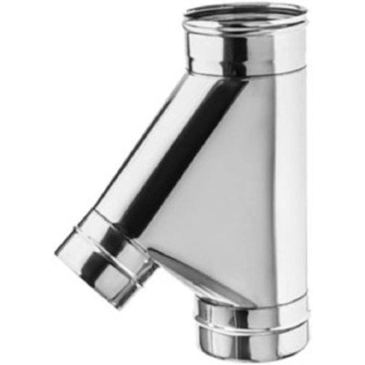 Giunto a t a 135  per canne fumarie in acciaio inox (dn 120)