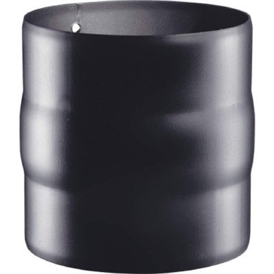 Manicotto maschio maschio in acciaio inox preverniciato nero per