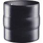 Manicotto maschio maschio in acciaio inox preverniciato nero per
