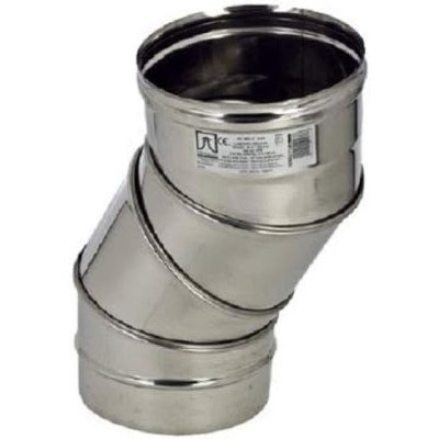 Curva girevole in acciaio inox per canne fumarie (dn 120)