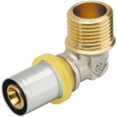 Gomito maschio a pressare gas d.16x2-1/2