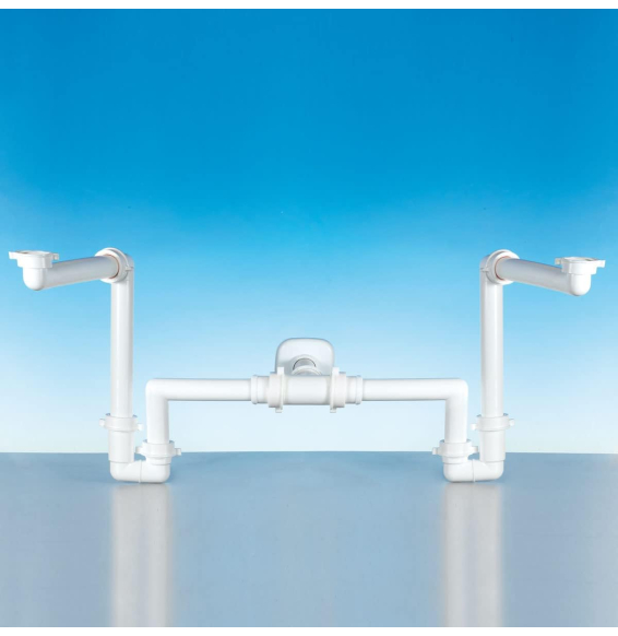 Spazio bagno doppio 1 -1Â¼  uscia d32-40 bianco lira a.1115.69