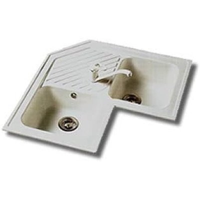 Lavello variant angolare cm.82,5 2 vasche antracite esaurito