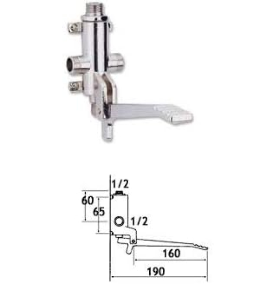 Pedaliera universale cromo b07rj1jhmn