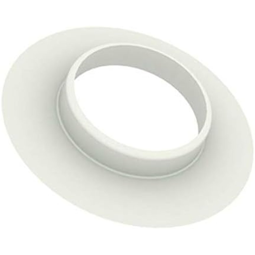 Rosone In Silicone Bianco Per Canna Fumaria Pellet - Diametro Esterno 140 Mm, DN 80 Mm - Foto 3