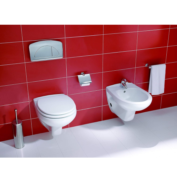 Set sanitana munique wc + bidet sospeso + sedile a chiusura norm