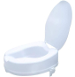 Aufun Rialzo per WC da 10 cm, con coperchio, rialzo per sedile W