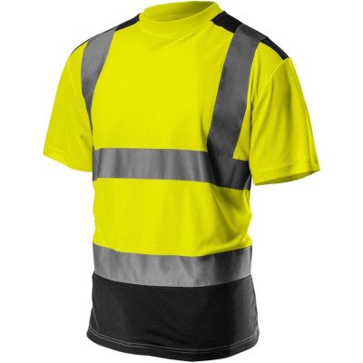 Topex 81-730-xl t-shirt alta vis bilità , giallo nero, taglia xl