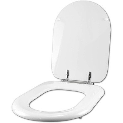 Copriwater cesame sintesi originale bianco sedile wc coprivaso a
