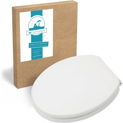 Calmwaters  sedile wc sovrapposto, forma-o ovale, abbassamento a