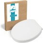 Calmwaters  sedile wc sovrapposto, forma-o ovale, abbassamento a