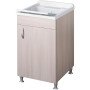 Negrari eco lavatoio montato 45x60 l45 p60 h85 cm colore olmo in