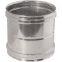 Manicotto femmina femmina in acciaio inox per canne fumarie (dn