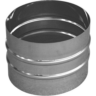 Manicotto maschio maschio in acciaio inox per canne fumarie (dn