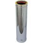 Tubo doppia parete in acciaio inox per canne fumarie l 500 mm (d