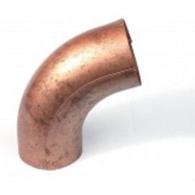 Gomito elettrosaldato per pluviale a 72 gradi in alluminio ramat