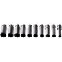 Topex 12-107 bussolotti 1/2, 10 10-24 mm, crmo, 10 pezzi