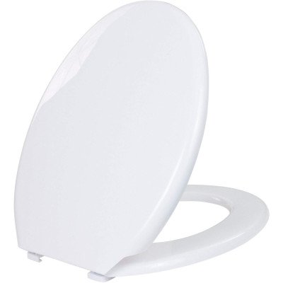 Elitekoopers - sedile wc universale in plastica ovale per bagno,