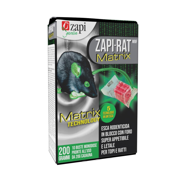 Zapi-rat matrix wbf blocchi 200g zapi 104620