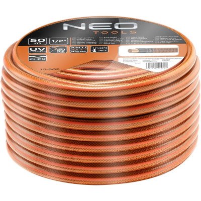 Topex 15-802 tubo da giardino 1 1/2 x 50 m 4-strati neo economi