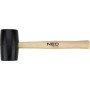 Topex 25-061 mazzetta in gomma 5 50mm 340g, manico in legno duro