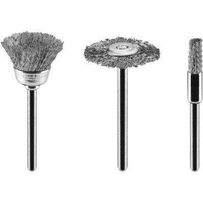 Topex 55h066 set di spazzole in n filo d acciaio a tazza a di ds