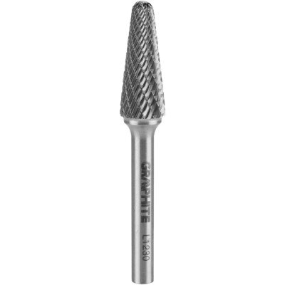 Topex 55h377 fresa abrasiva in m met.duro hm tipo l (conica) ds