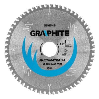 Topex 55h546 lame per seghe circ rcolari con punte hm 185 x 30 mm
