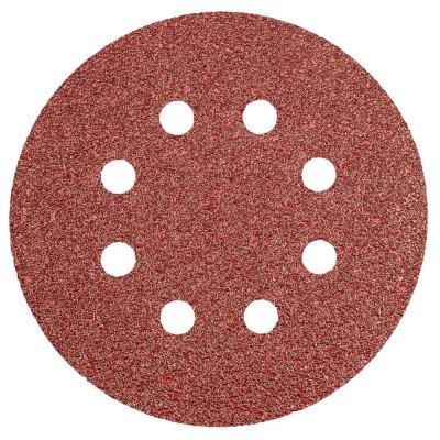 Topex 55h939 disco levigante con on velcro 125 mm k40 5 pezzi ds