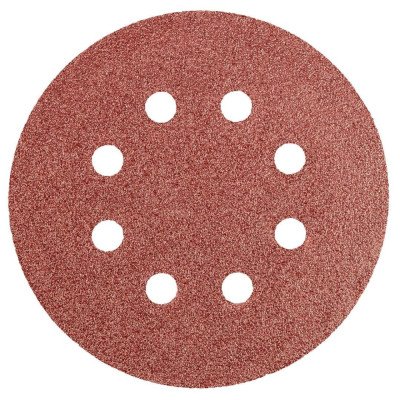 Topex 55h940 disco levigante con on velcro 125 mm k60 5 pezzi ds