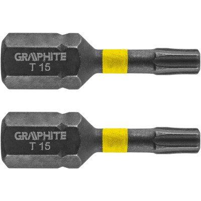 Topex 56h512 inserti ad impatto o tx15 x 25 mm, 2 pz