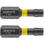 Topex 56h514 inserti ad impatto o tx25 x 25 mm, 2 pz ds