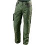 Topex 81-222-l pantaloni da lavo ro oliva 65% cotone + 35% polies