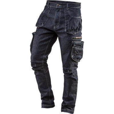 Topex 81-229-xs pantaloni da lav ro denim, 5 tasche, taglia xs