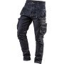 Topex 81-229-xs pantaloni da lav ro denim, 5 tasche, taglia xs
