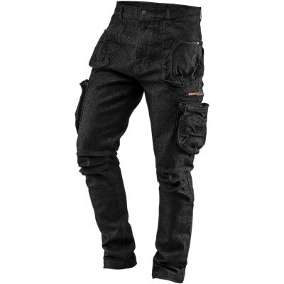 Topex 81-233-m pantaloni da lavo ro denim, nero, taglia m