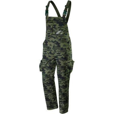 Topex 81-241-s salopette da lavo ro camo 65% cotone + 35% poliest