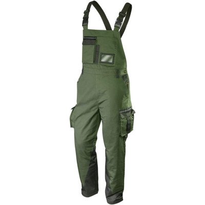 Topex 81-242-xs salopette da lav ro oliva 65% cotone + 35% polies
