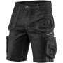 Topex 81-273-xl pantaloncini cor i da lavoro denim, neri, taglia