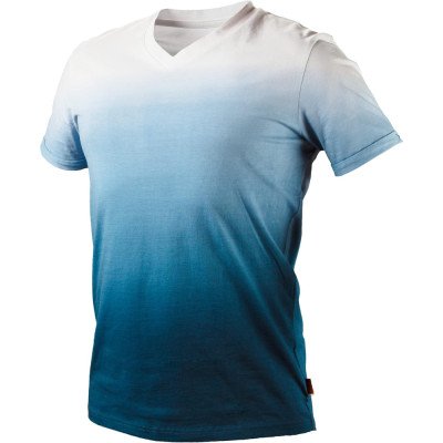 Topex 81-602-m t-shirt tinta omb reggiata denim, taglia m