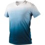 Topex 81-602-s t-shirt tinta omb reggiata denim, taglia s