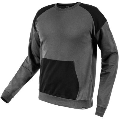 Topex 81-651-m/felpa comfort, gr igio e nero, taglia m